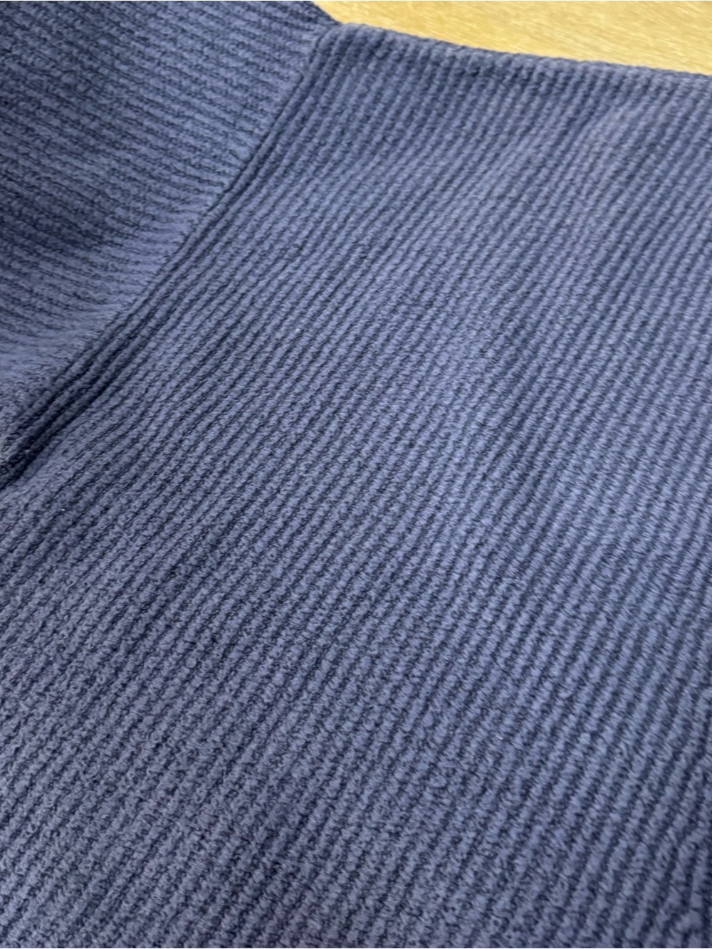 aerie Deep Blue Ribbed Button-Front Cardigan - Picture 4 of 6